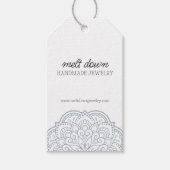 マンダラモダン手作りジュエリースモールビジネス ギフトタグ (正面)