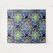 マンダラユニバースカサイケデリックラー タペストリー (正面(横))