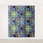 マンダラユニバースカサイケデリックラー タペストリー (正面)