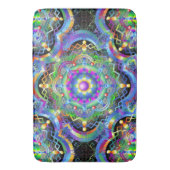 マンダラユニバースカサイケデリックラー バスマット (正面縦)