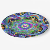 マンダラユニバースカサイケデリックラー ペーパープレート (アングル)