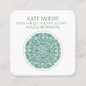 マンダラヨガの宇宙のシンボル スクエア名刺 (正面)