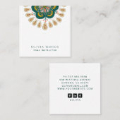 マンダラヨガインストラクター スクエア名刺 (正面/裏面)