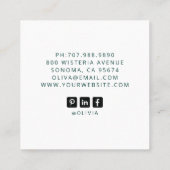 マンダラヨガインストラクター スクエア名刺 (裏面)