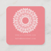 マンダラヨガスタジオ スクエア名刺 (裏面)