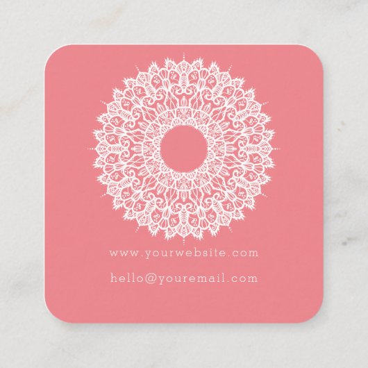 マンダラヨガスタジオ スクエア名刺 (裏面)