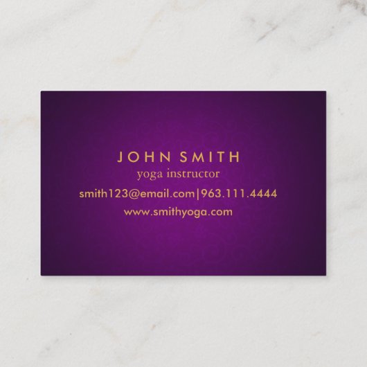 マンダラヨガモダンインストラクタービジネス 名刺 (裏面)