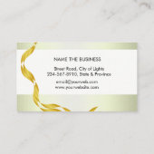 マンダラヨガ先生ロータス刺繍ホリスティック 名刺 (裏面)