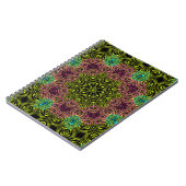 マンダララウンド万華鏡のように千変万化するパターン装飾装飾c ノートブック (左側)