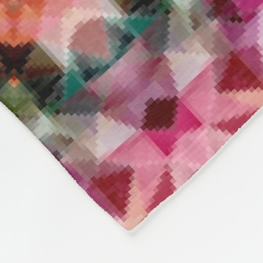 マンダララウンド万華鏡のように千変万化するパターン装飾装飾c フリースブランケット (角)