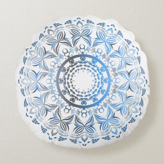 マンダララウンド装飾用クッション- ラウンドクッション (正面)