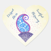 マンダララブ：ラディアントステッカーアート ハートシール (正面)