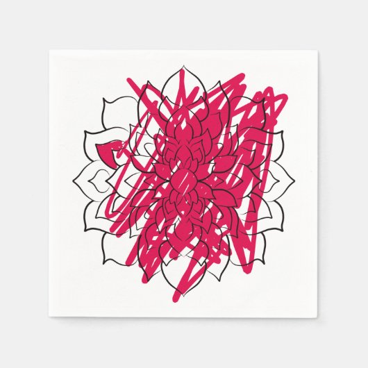 マンダラリラックスは… スタンダードカクテルナプキン (正面)