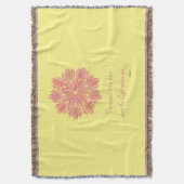 マンダラルーミウニング引用文 スローブランケット (正面縦)