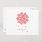 マンダラルーミウニング引用文 ポストカード (正面/裏面)