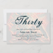 マンダラレッド、ブラック、ブラウンヨガ瞑想誕生日 招待状 (正面)