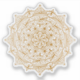 マンダラレトロ手描き金ゴールド入れ シール