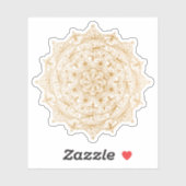 マンダラレトロ手描き金ゴールド入れ シール (シート)