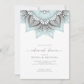 マンダラレースのリハーサルディナー　ライトブルー ID968 招待状 (正面)