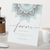 マンダラレース結婚式の引き出物リトルブルーID968 台座サイン (インサイチュ)