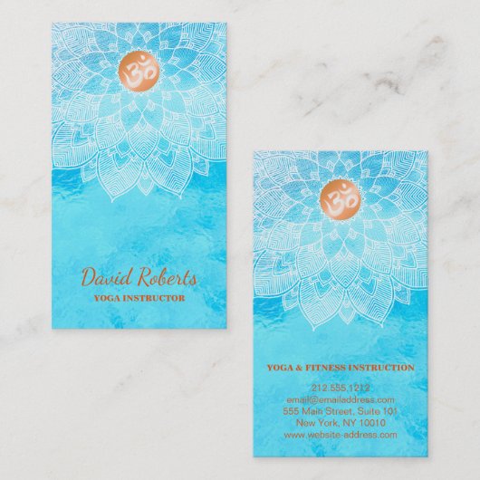 マンダラロゴカスタマイズヨガインストラクター 名刺 (正面/裏面)
