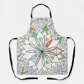 マンダラロゼットレトロヒッパイボホシックボヘミア エプロン (正面)