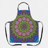マンダラロゼットレトロヒッパイボホシックボヘミア エプロン (正面)