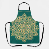 マンダラロゼットレトロヒッパイボホシックボヘミア エプロン (正面)