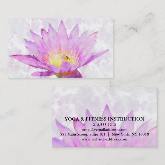 マンダラロータスカスタマイズヨガインストラクター 名刺 (正面/裏面)