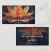 マンダラロータスカスタマイズヨガインストラクター 名刺 (正面/裏面)