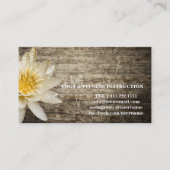 マンダラロータスカスタマイズ木製ヨガインストラクター 名刺 (裏面)