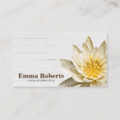 マンダラロータスカスタマイズ木製ヨガインストラクターB 名刺 (正面)