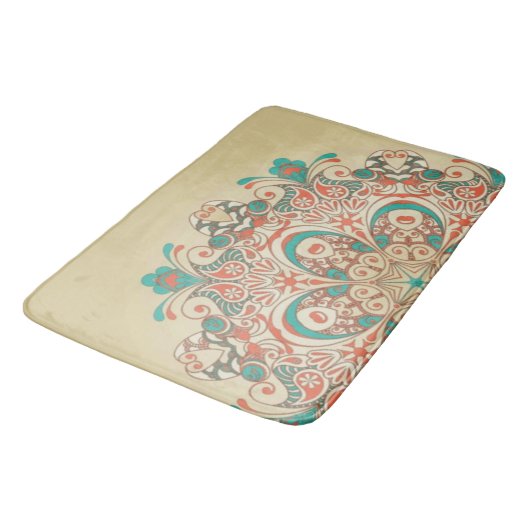 マンダラ万華鏡のように千変万化するパターンモサイic - Bathmat バスマット (アングル)