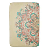 マンダラ万華鏡のように千変万化するパターンモサイic - Bathmat バスマット (正面縦)