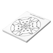 マンダラ万華鏡のように千変万化するパターン猫彩色ノートパッド ノートパッド (回転)