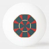 マンダラ万華鏡のように千変万化するパターン 卓球ボール (裏面)