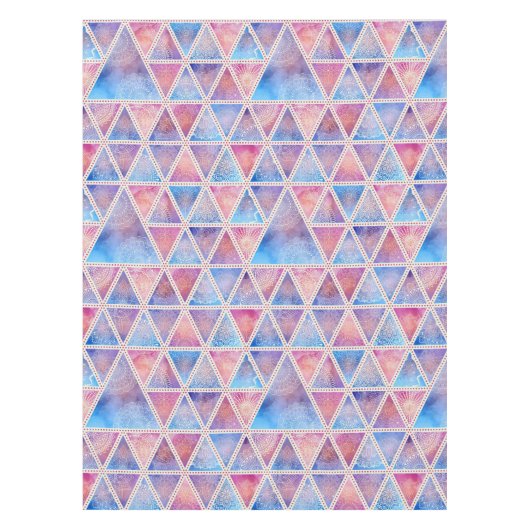 マンダラ三角形パターン テーブルクロス (正面)