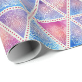 マンダラ三角形パターン ラッピングペーパー (ロールコーナー)