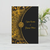 マンダラ伝統的クラシックエレガントラグジュアリー結婚ズ 招待状 (スタンド正面)