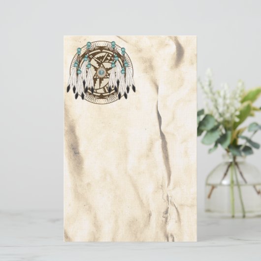 マンダラ先住民アメリカ文房具 便箋 (スタンド正面)