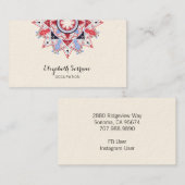 マンダラ宇宙のシンボル 名刺 (正面/裏面)