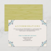 マンダラ宿泊カード – ティール（緑がかった色） エンクロージャーカード (正面/裏面)