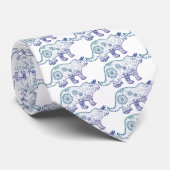 マンダラ恐竜のネックタイ ネクタイ (ロール)