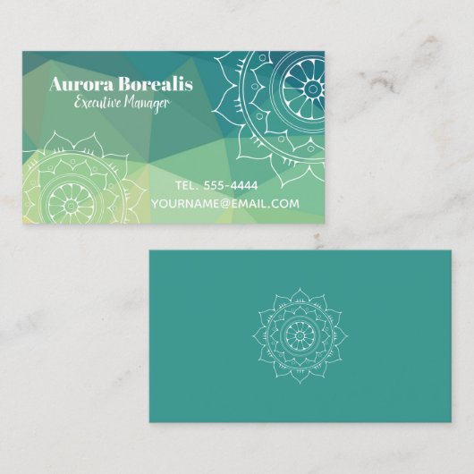 マンダラ感動的ジオグラフィック名刺 名刺 (正面/裏面)