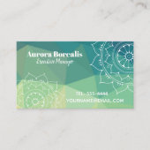 マンダラ感動的ジオグラフィック名刺 名刺 (正面)