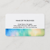 マンダラ抽象芸術グリーンウォーター色アーティストヴィンテージ 名刺 (裏面)