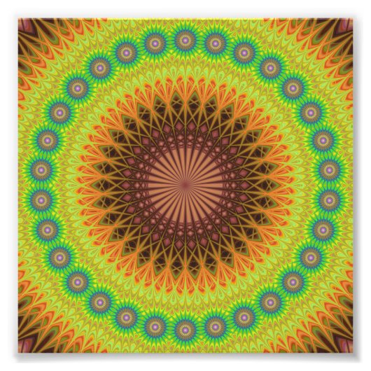 マンダラ星円 フォトプリント            (正面)