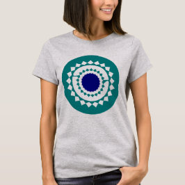 マンダラ柄クロップトップ Tシャツ