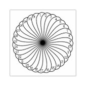 マンダラ毎月の舞城木工切手トラッカー ラバースタンプ (インプリント)