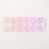 マンダラ淡い色のピンク&オレンジ ヨガマット (裏面(横))